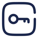 Key Minimalistic Square 3 SVG Icon